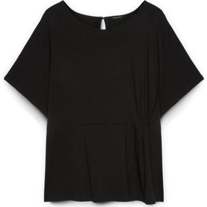 Fiorella Rubino, Dames, Tops, Zwart, Maat: XS Katoen,