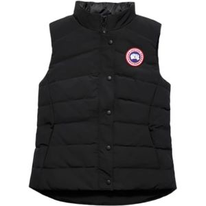 Canada Goose, Dames, Jassen, Zwart, Maat: S Leer,