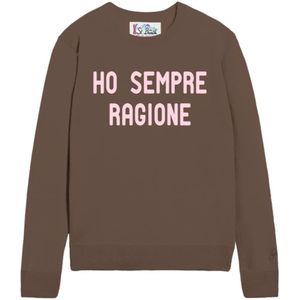 MC2 Saint Barth, Dames, Truien, Bruin, Maat: XS Wol,