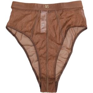 Dolce & Gabbana, Dames, Ondergoed, Bruin, Maat: S Polyamide,