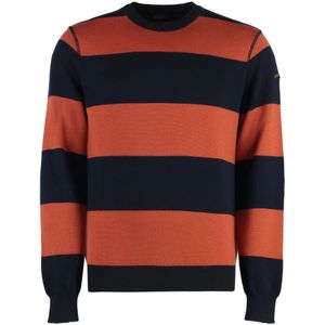 Paul & Shark, Heren, Truien, Blauw, Maat: S Wol,