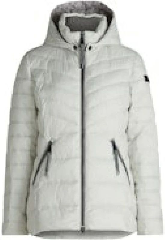 Betty Barclay - Sportieve Gewatteerde Jas - Wit - Dames - Met Afneembare Capuchon