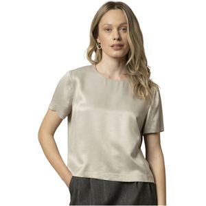 Kocca, Dames, Blouses & Shirts, Grijs, Maat: S Leer,