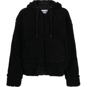 Moschino, Dames, Jassen, Zwart, Maat: S Wol,