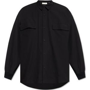 Fear Of God, Heren, Overhemden, Zwart, Maat: XL Katoen,