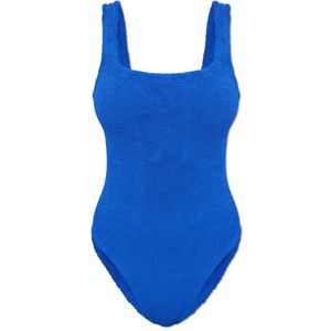 Hunza G, Dames, Badkleding, Blauw, Maat: ONE Size Polyamide,