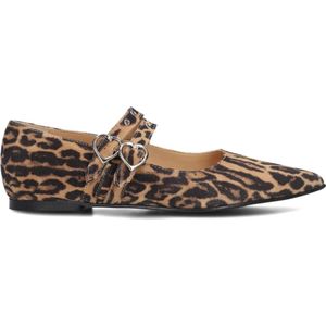 Toral - Coeur - Ballerina's - Bruin - Leer - Panterprint