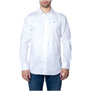 Tommy Hilfiger, Heren, Overhemden, Wit, Maat: 2XL Katoen,