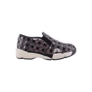 Pinko Sneakers glijden op 1H208D Sequins1 Zzf Shine Baby Shine , Gray , Dames , Maat: 40 EU