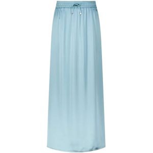 Herno, Dames, Rokken, Blauw, Maat: S Satijn,