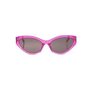 Balenciaga Platte zonnebrillen , Pink , Dames , Maat: ONE Size