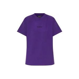 Balenciaga T-shirt , Purple , Dames , Maat: XS