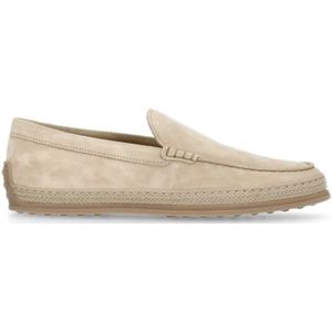 Tod's, Heren, Schoenen, Beige, Maat: 42 1/2 EU Suède,