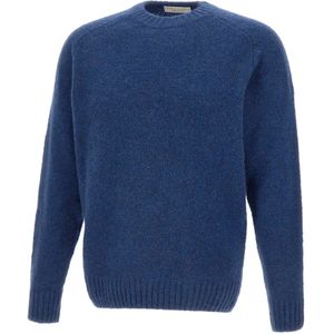 Filippo De Laurentiis, Heren, Truien, Blauw, Maat: M Wol,