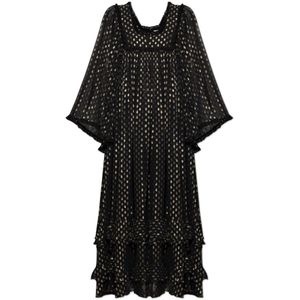 Chloé, Dames, Jurken, Zwart, Maat: XS Zijde,