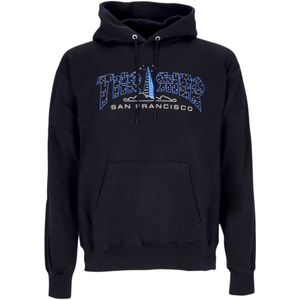 Thrasher, Heren, Sweatshirts & Hoodies, Zwart, Maat: L Katoen,