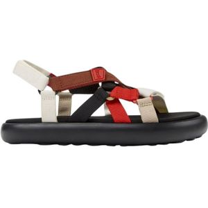 CAMPER Sandalen 'Pelotas Flota'  beige / rood / zwart / wit