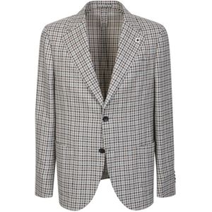 Lardini, Heren, Jassen, Beige, Maat: XL Zijde,