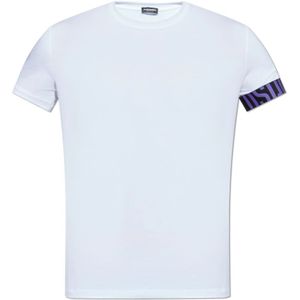 Dsquared2, Heren, Tops, Wit, Maat: S Katoen,