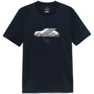 Hugo, Heren, Tops, Blauw, Maat: XL Katoen,