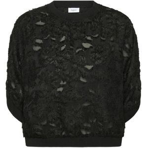 Saint Tropez, Dames, Blouses & Shirts, Zwart, Maat: M