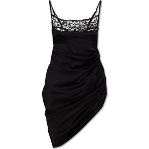 Jacquemus - Saudade Mini Slip Dress - Onderjurk - Zwart