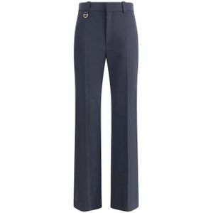 Chloé, Dames, Broeken, Blauw, Maat: 3XS Wol,