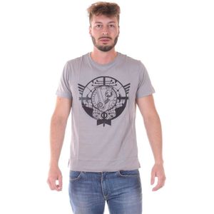 Versace Jeans Couture, Heren, Tops, Grijs, Maat: M Katoen,