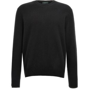 Zanone, Heren, Truien, Zwart, Maat: L Wol,