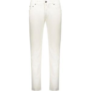 Moorer, Heren, Jeans, Wit, Maat: W33 Katoen,