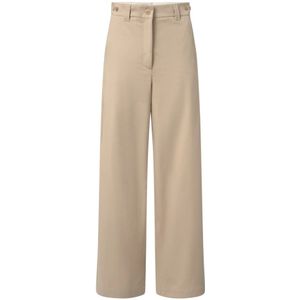 Weekend Max Mara, Dames, Broeken, Beige, Maat: 2XS Katoen,