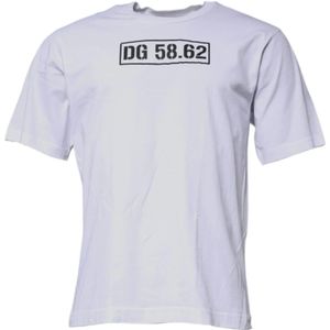 Dolce & Gabbana, Heren, Tops, Wit, Maat: XS Katoen,