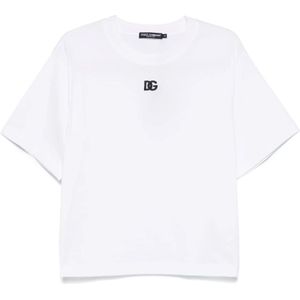 Dolce & Gabbana, Dames, Tops, Wit, Maat: XS Katoen,