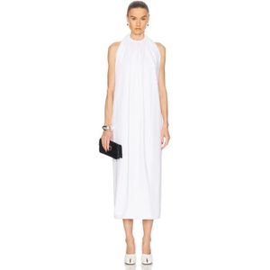 Sportmax, Dames, Jurken, Wit, Maat: S Jersey,