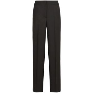 Peserico, Dames, Broeken, Zwart, Maat: XS Katoen,