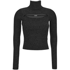 Versace Jeans Couture, Dames, Truien, Zwart, Maat: 2XS Viscose,