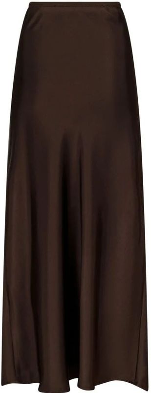 Midirok van satijn met elastische band, model 'Bovary'