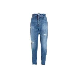 Dsquared2 Casual Loose Fit Denim Jeans , Blue , Dames , Maat: XS