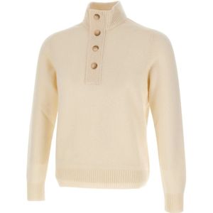 Gran Sasso, Heren, Truien, Wit, Maat: L Wol,