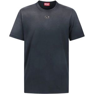 Diesel, Heren, Tops, Zwart, Maat: L