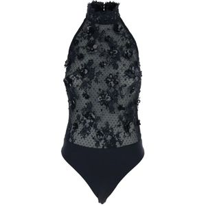 Retrofête, Dames, Tops, Zwart, Maat: L