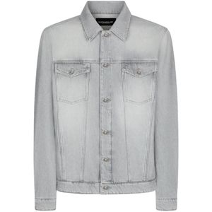 Dondup, Heren, Jassen, Blauw, Maat: XL Denim,