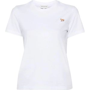 Maison Kitsuné, Dames, Tops, Wit, Maat: XS