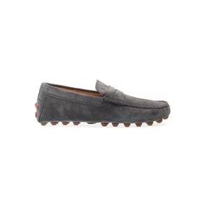 Tod's Grijze Suède Bubble Loafer , Gray , Heren , Maat: 40 EU