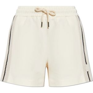 Moncler - Logo Shorts - Wit - Katoen
