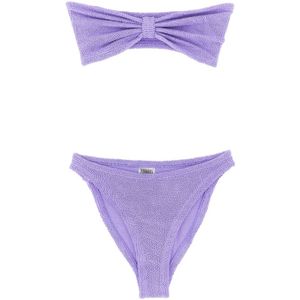 Hunza G, Dames, Badkleding, Paars, Maat: ONE Size Polyamide,