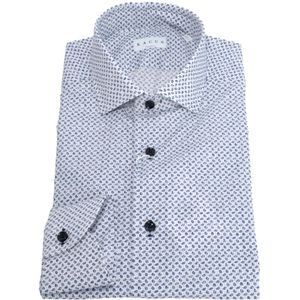 Xacus, Heren, Overhemden, Blauw, Maat: S Katoen,