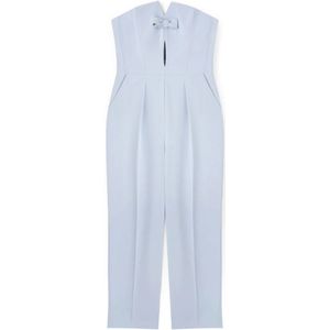 Motivi, Dames, Jumpsuits & Playsuits, Blauw, Maat: S Leer,