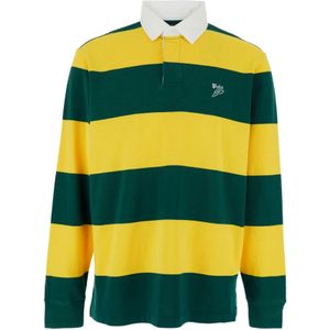 Polo Shirt - Groen - Langemouwen - Gestreept