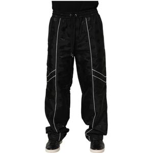 Dolce & Gabbana, Heren, Broeken, Zwart, Maat: M Katoen,